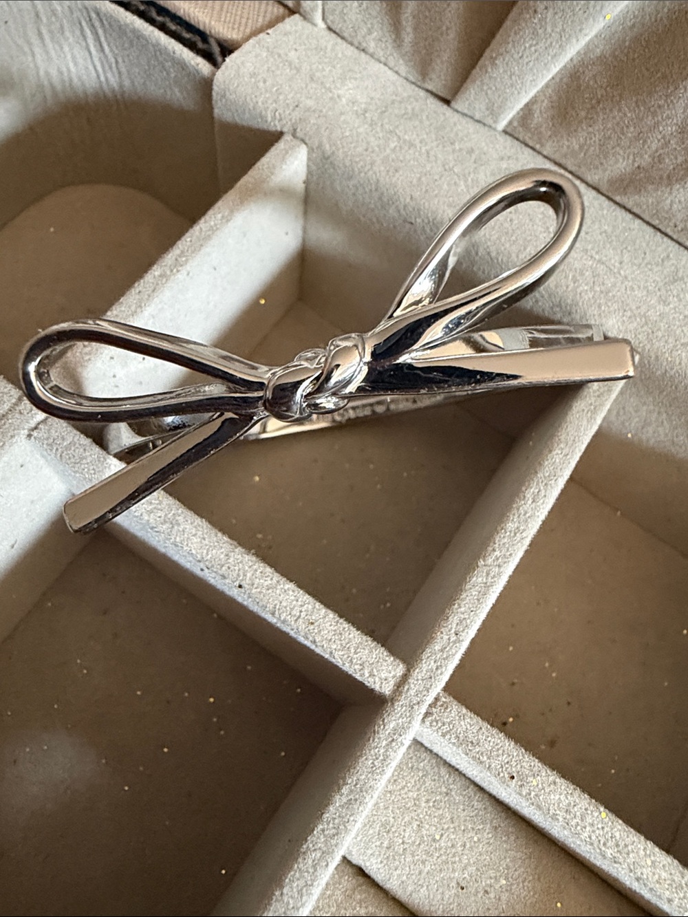kate spade Polished Silver Bow Bracelet Charm